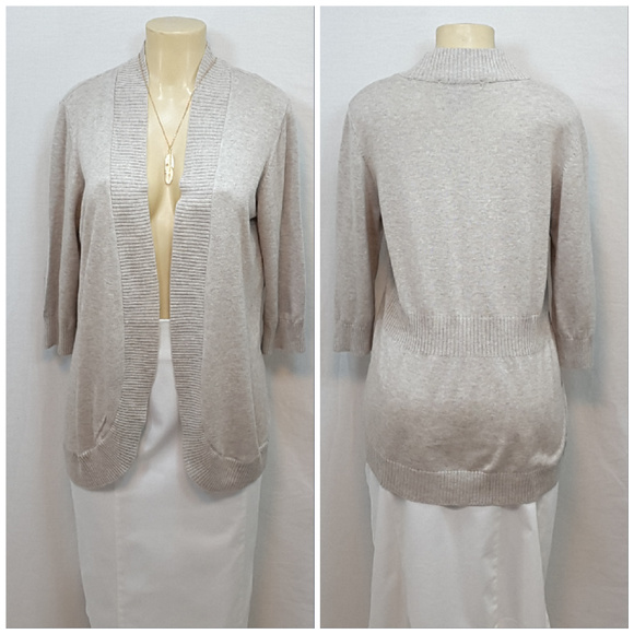89th & Madison Sweaters - 89th & MADISON, Open Flyaway Cardigan, size XL X L